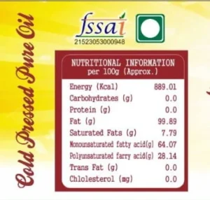 Raghavi Wooden Pressed Flaxseeds Oil | Javas Tel | Ghani Tel | Cold Pressed Oil | 1L - Image 2
