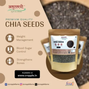 Premium Chia Seeds | Superfood for Weight Loss Heart Health & Energy Boost | 500g - Image 3