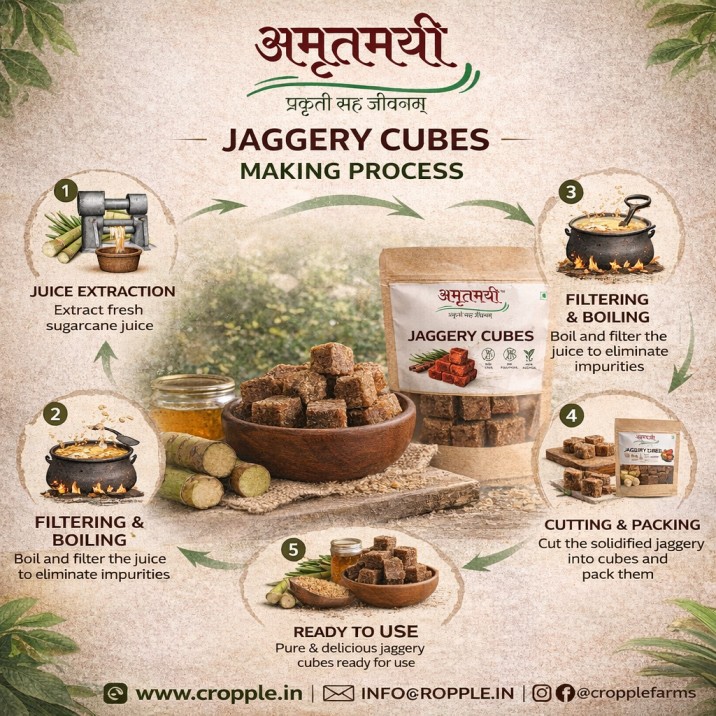Amrutmayi Jaggery Cube, 100% Natural, 400g - Image 5