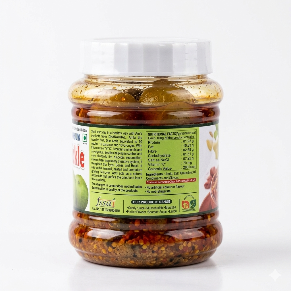 Dhanachal Premium Amla Achar | Khatta Mitha | 250gm - Image 2