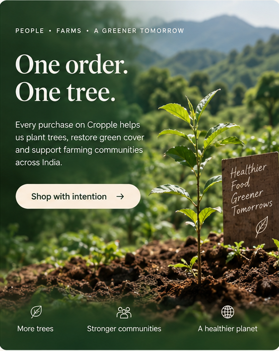 Cropple one order one tree commitment